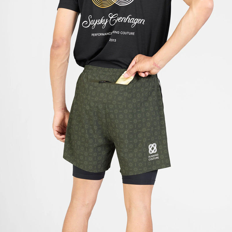 Saysky Couture Pace 2 in 1 Shorts 5'' - Mens