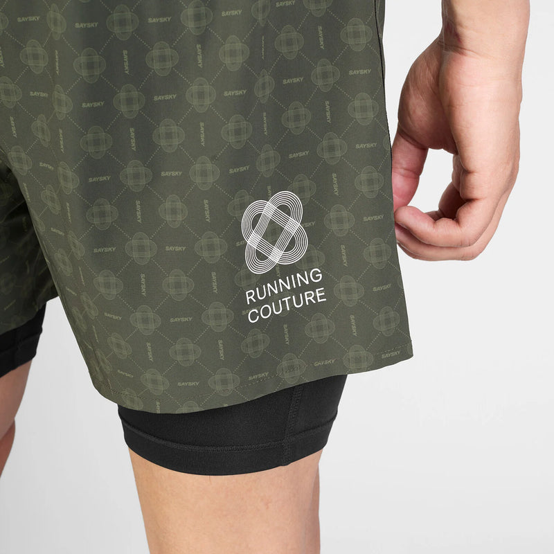 Saysky Couture Pace 2 in 1 Shorts 5'' - Mens