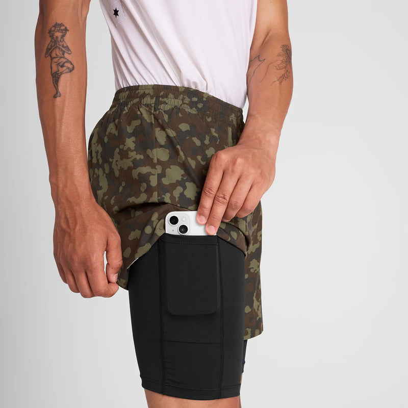 Saysky - Camo Pace 2 in 1 Shorts 5'' - Mens