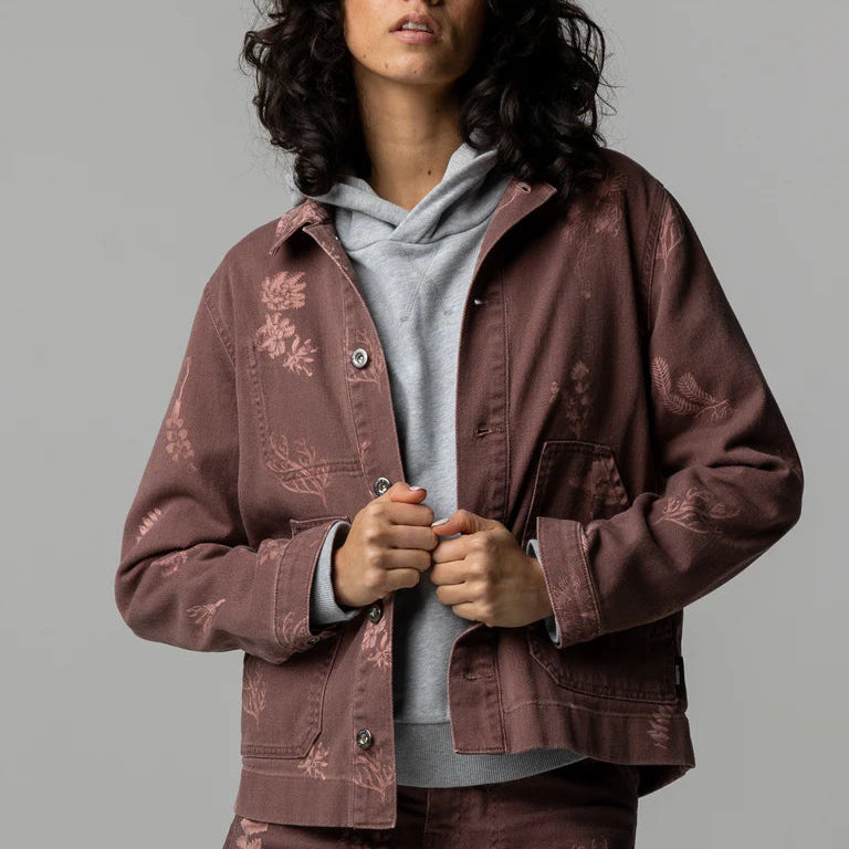 Finisterre - Floral Marine Yarrel Printed Chore Jacket - Womens