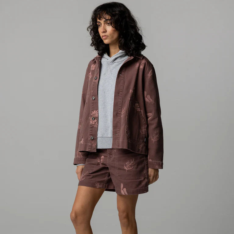 Finisterre - Floral Marine Yarrel Printed Chore Jacket - Womens