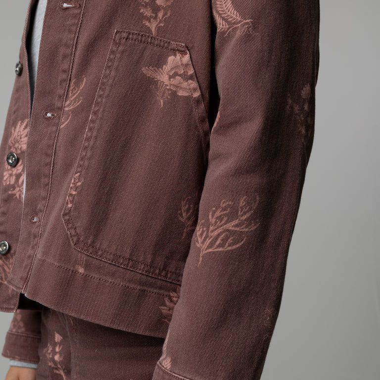 Finisterre - Floral Marine Yarrel Printed Chore Jacket - Womens