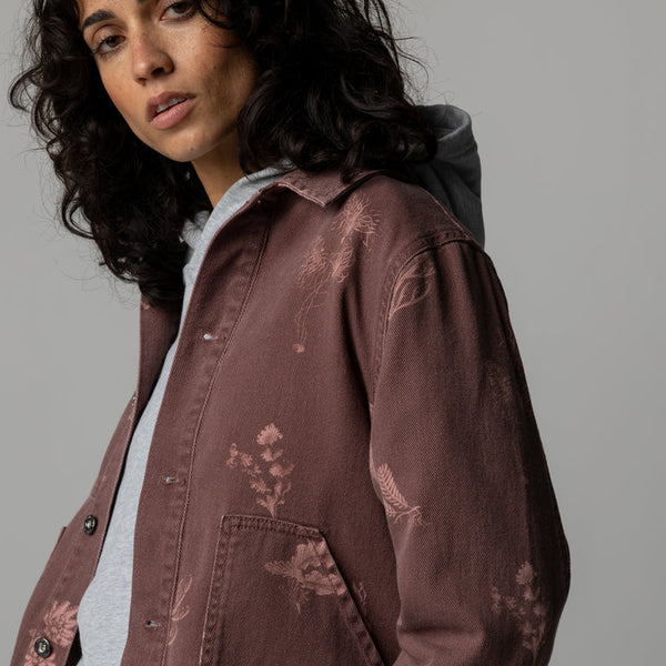 Finisterre - Floral Marine Yarrel Printed Chore Jacket - Womens