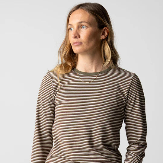 Finisterre - Eldon Long Sleeve Stripe T-Shirt - Womens