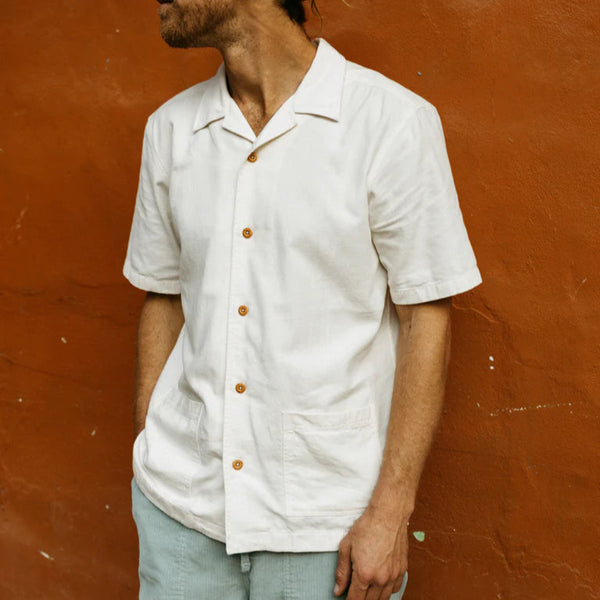 Finisterre - Hendra Cotton Short Sleeve Shirt - Mens