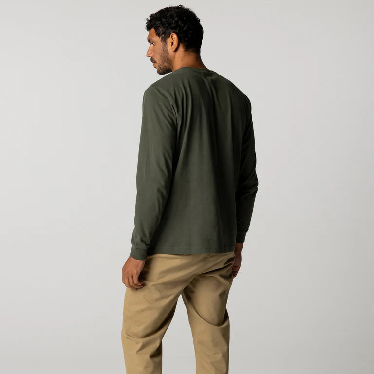 Finisterre - Harlyn Logo Long Sleeve T-Shirt - Mens